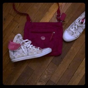 Coach cross body and hi tops